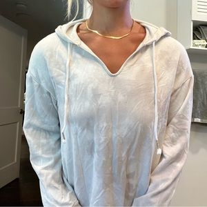 Stars above sweatshirt